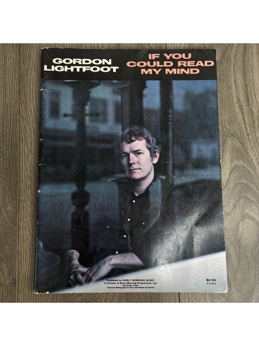 Gordon Lightfoot If You Could Read My Mind Songbook Sheet Music Piano Guitar VTG